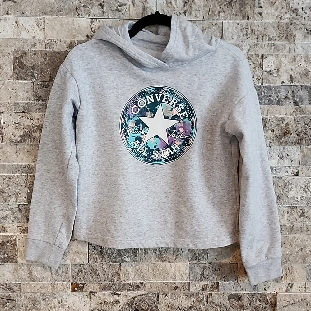 Converse Gray Hoodie Sweatshirt
